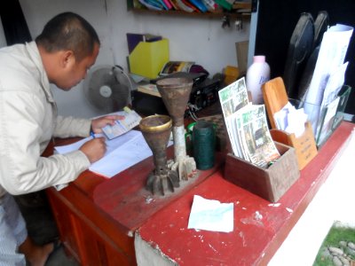 Dismantled mortar shells at Luang Prabang photo