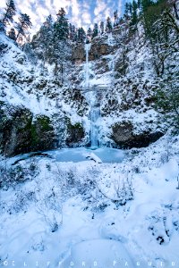 2019 02 11 Multnomah Falls in winter by Clifford Paguio