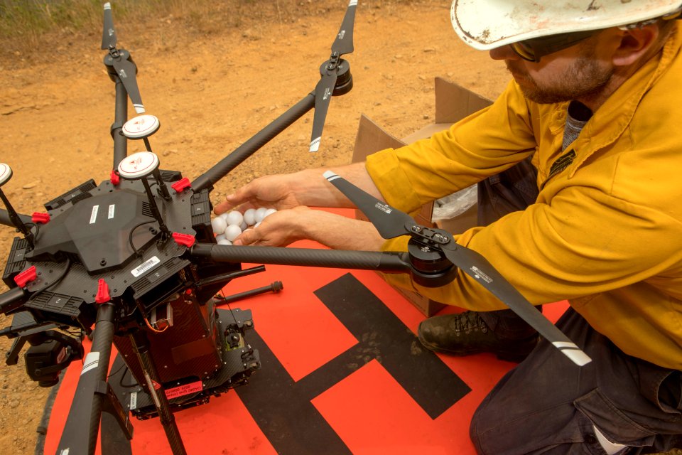 OAS Drone Team preparing for PSD burn