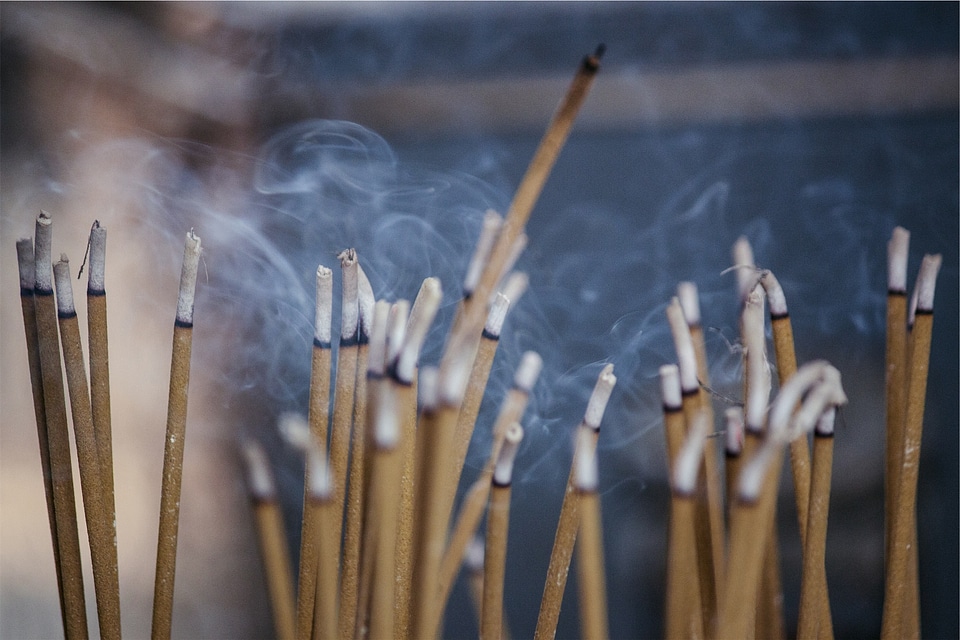 Incense scent smoke