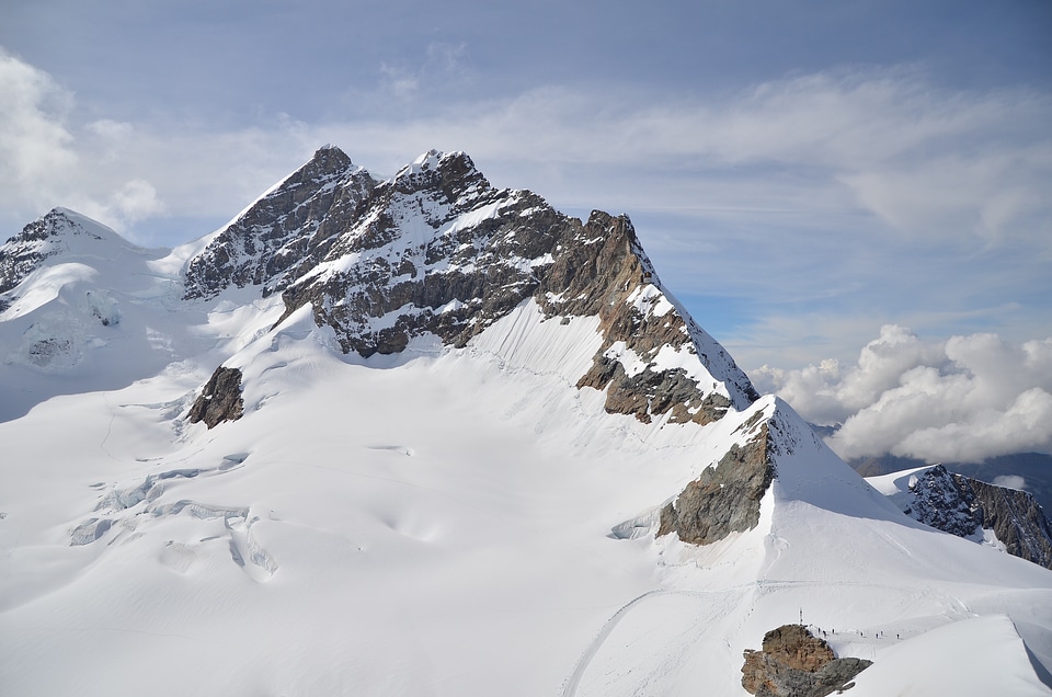 Switzerland jungfrau snow mountain