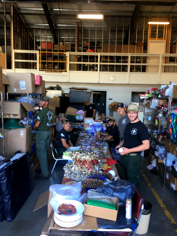Gila Firefighters make ornaments