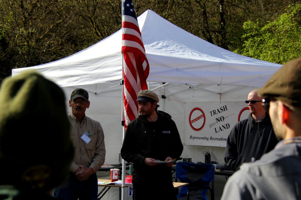 Trash No Land, Target Shooting Cleanup Event, Fish Creek Area, Earth Day  - Mt. Hood National Forest. Photos by Trent Deckard