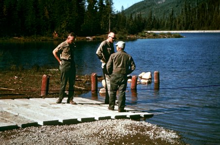234 Mt Hood Nat'l Forest, Trillium Lake boat ramp 1963