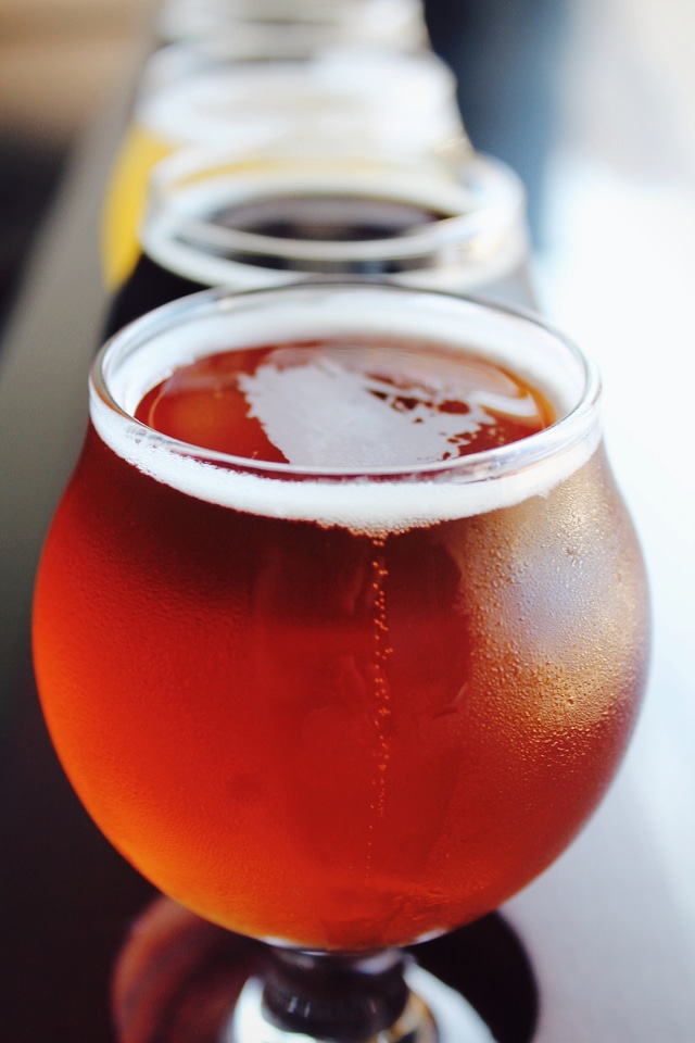 Brew hops glass