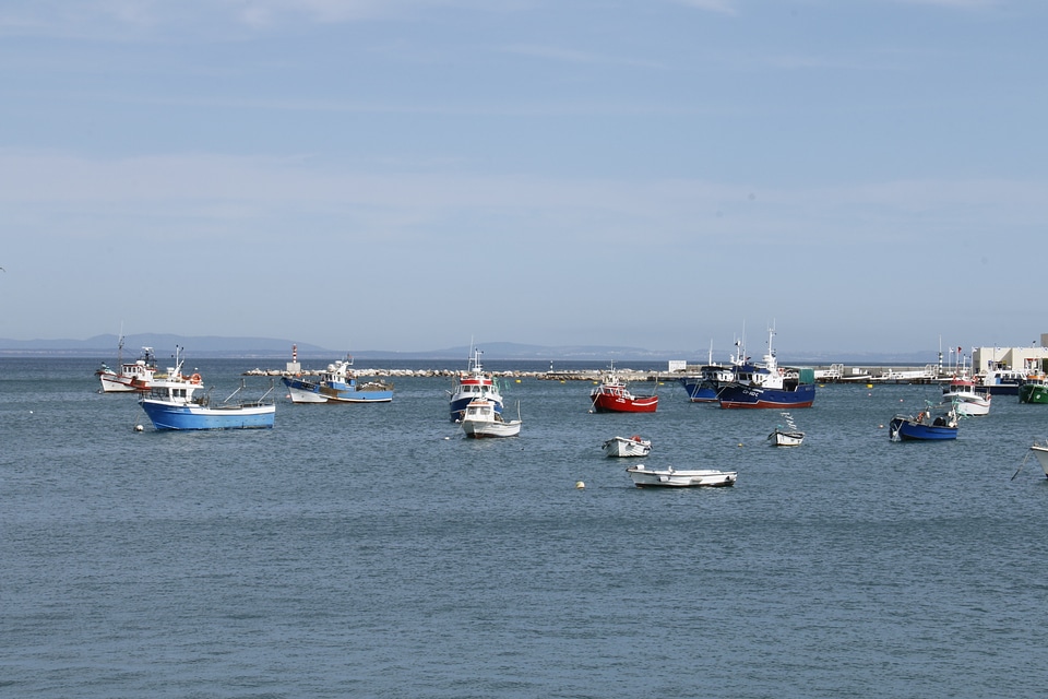 Blue sea salt water vessels
