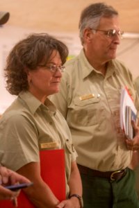 USFS Director of Fire & Aviation Management Shawna Legarza's visit to the ICP in Winthrop, WA