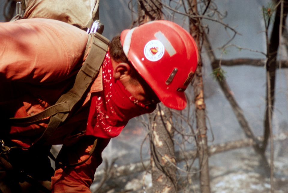 485 Entiat Fire, Wenatchee Nat'l Forest, Redding hotshots fight fire 1970
