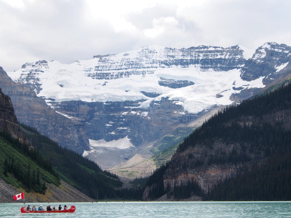 Sailing in mountain river