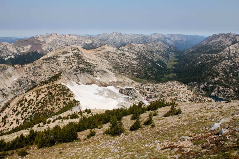 East Lostine River Valley from Eagle Cap Trail, Eagle Cap Wilderness on the Wallowa-Whitman National Forest