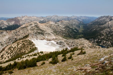 East Lostine River Valley from Eagle Cap Trail, Eagle Cap Wilderness on the Wallowa-Whitman National Forest