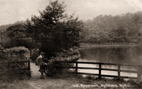 photograph of Meltham Mills Reservoir, taken in the 1910s photo