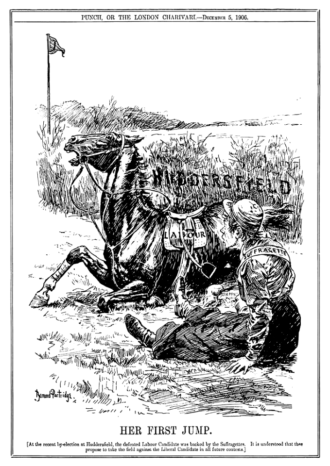 Punch - "Her First Jump" (05/Dec/1906)