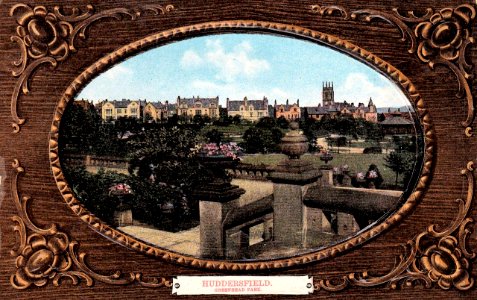 1909 postcard of Greenhead Park, Huddersfield