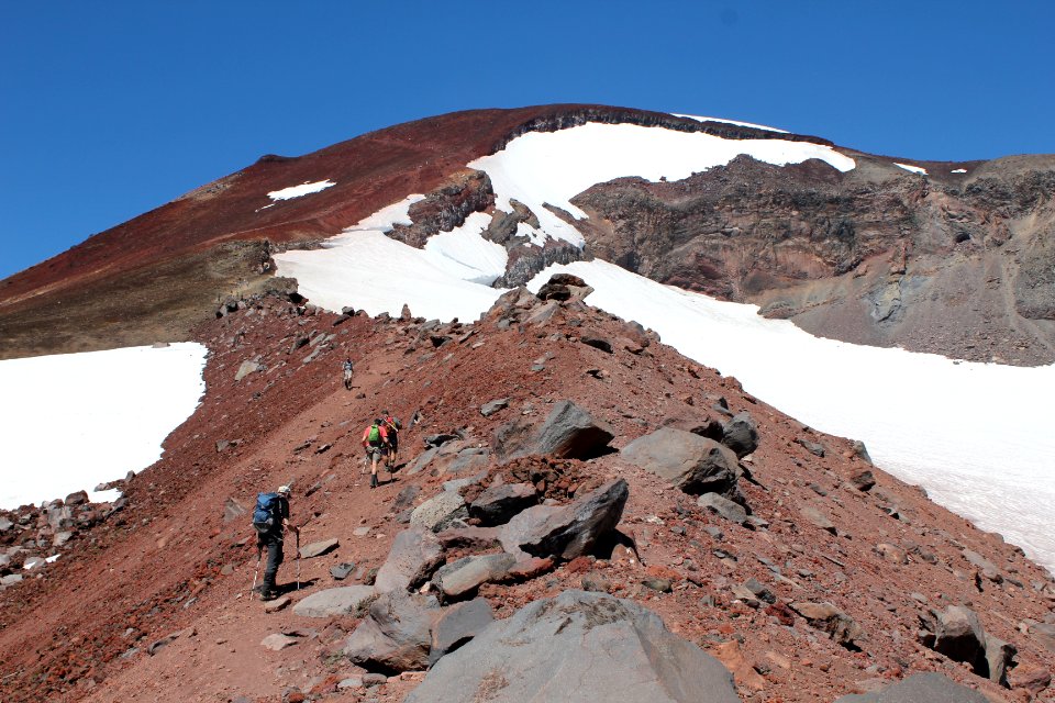 South Sister Trail (36), looking towards the summit, Three Sisters Wilderness on the Willamette National Forest