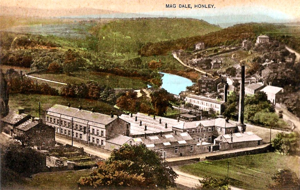 undated photo postcard of Magdale, Honley