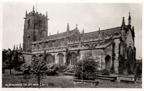 undated photograph of Almondbury Church