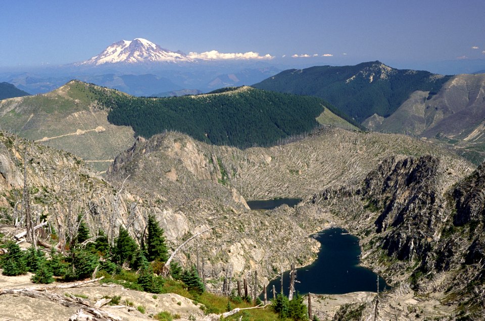 Gifford Pinchot National Forest, Mt St Helens NVM, blast zone,  Boot Lake.jpg