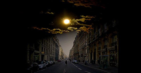 la luna  in citta'
