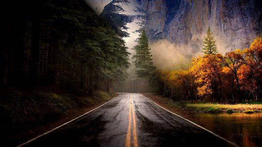 la strada dell'autunno