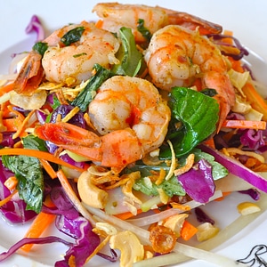 Gourmet shrimp seafood