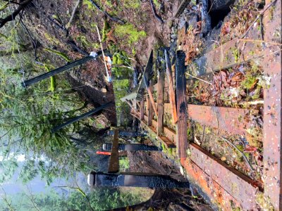The damaged Shady Creek Bridge will be replaced