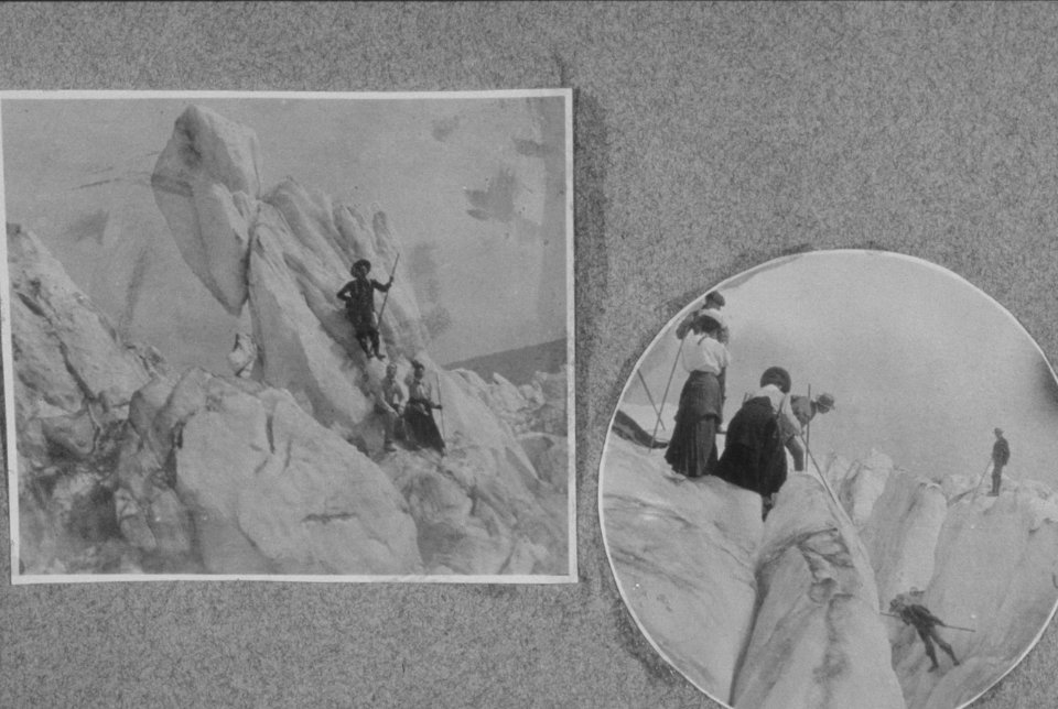 457 Climbing Mt Hood, Elliot glacier 1890's