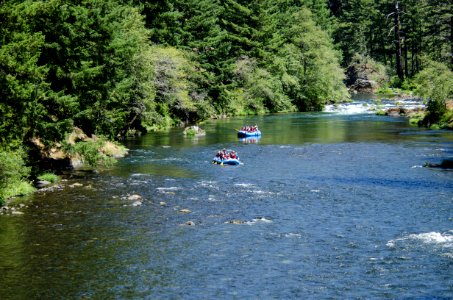 River recreation on the "Wild and Scenic" north Umpqua River photo