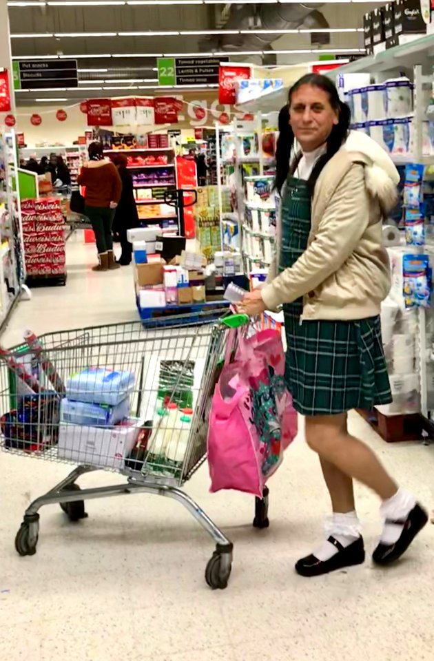 Love going shopping wearing my girls dress shoes and socks