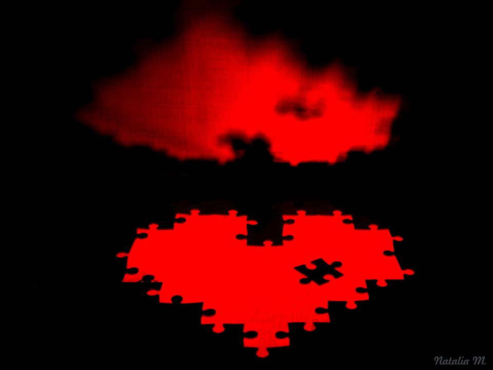 Mi corazón es como un puzle.. y tu eres la pieza que lo completa