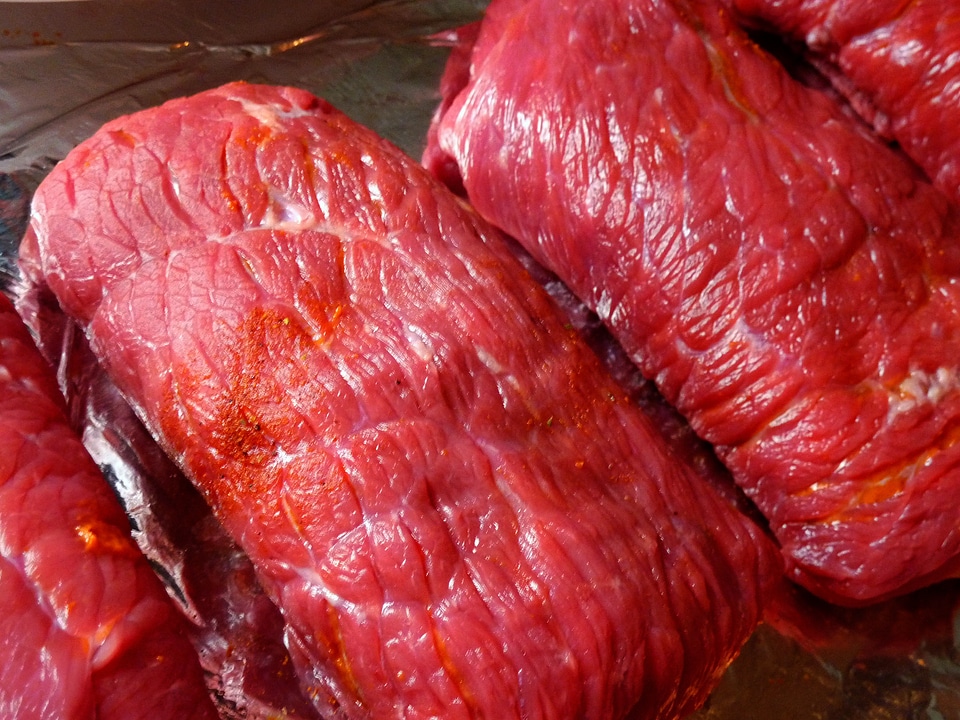 Meat meat roll cook