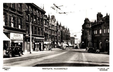 1950s photo postcard of Westgate, Huddersfield photo
