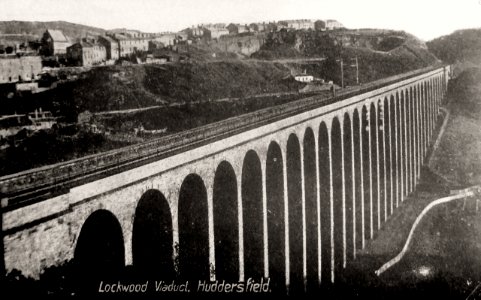1920s photo postcard of Lockwood Viaduct