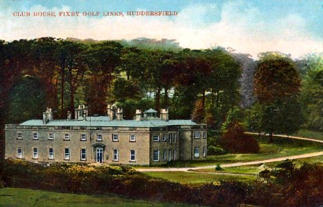 undated postcard of the Club House, Fixby Golf Links