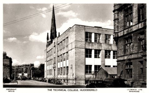 1950s photo postcard of the Techincal College, Huddesfield photo