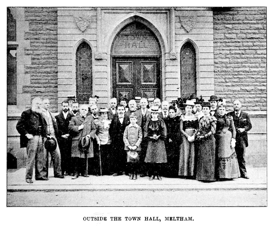 Outside the Town Hall, Meltham