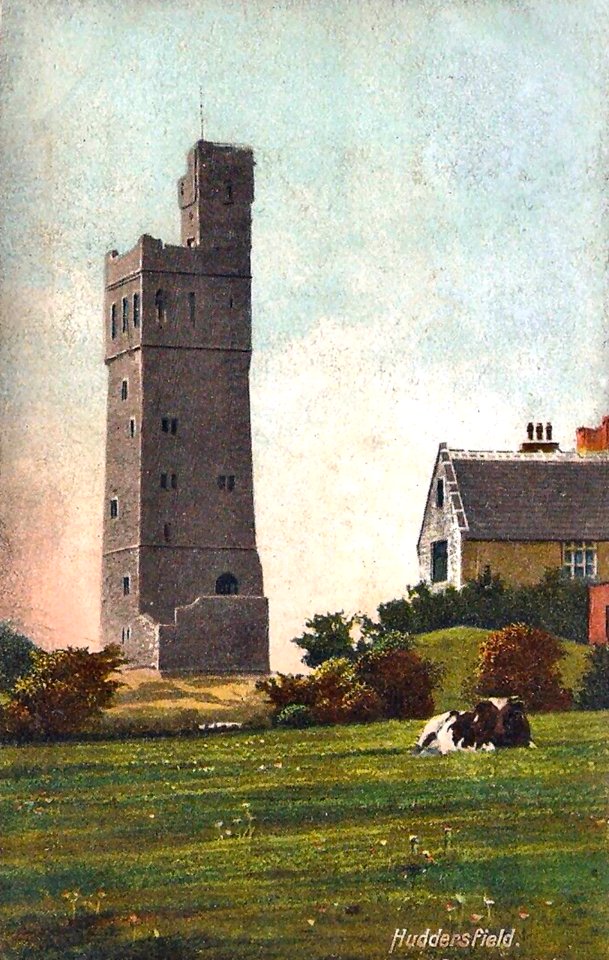 undated colour postcard of Castle Hill