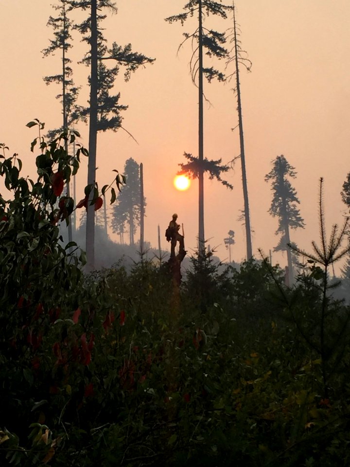 Profile of Firefighter on South Obenchain Fire,9-28-2020