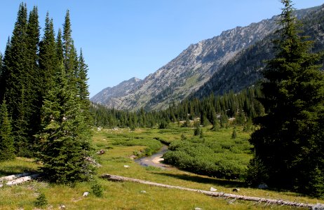 East Lostine River valley, Eagle Cap Wilderness on the Wallowa-Whitman National Forest