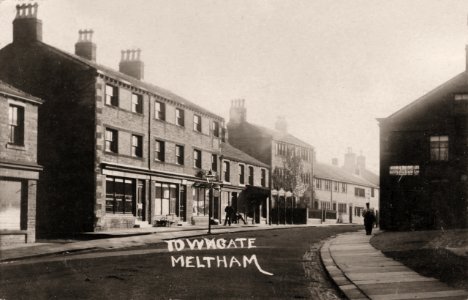undated photograph of Towngate, Meltham