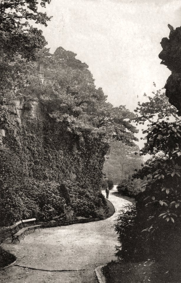 undated photograph of 'The Rocks' in Beaumont Park
