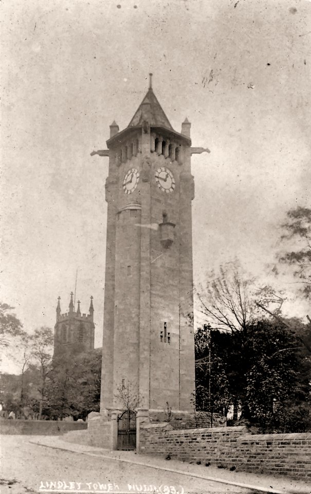 1904 photo postcard of Lindley Tower