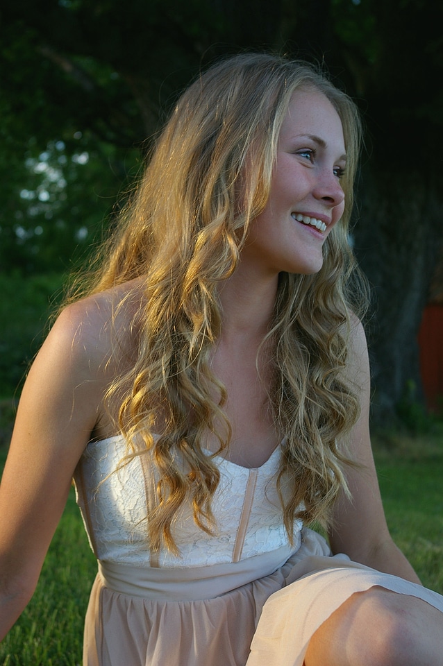 Smile hair laughter