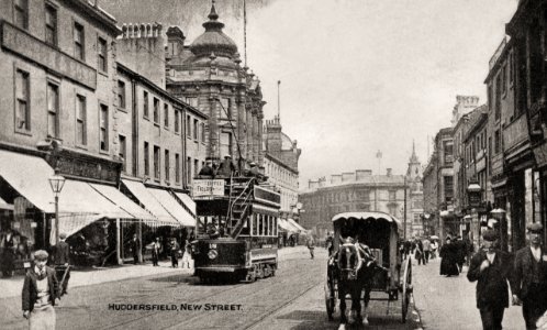 1904 postcard of New Street, Huddersfield photo