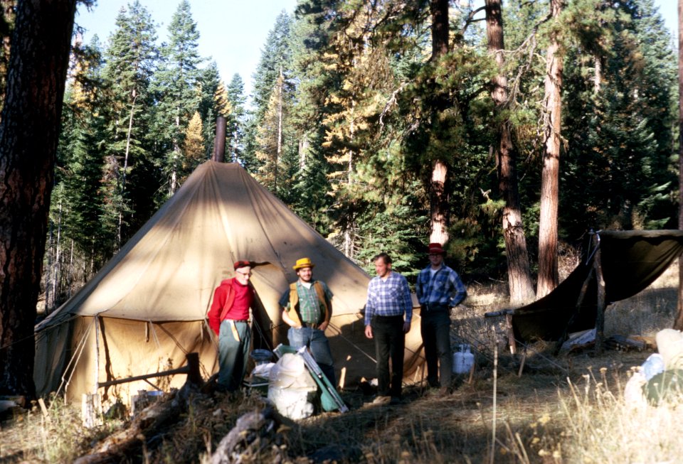 391 Hunters camp in forest