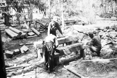 295 CCC workers construct picnic tables