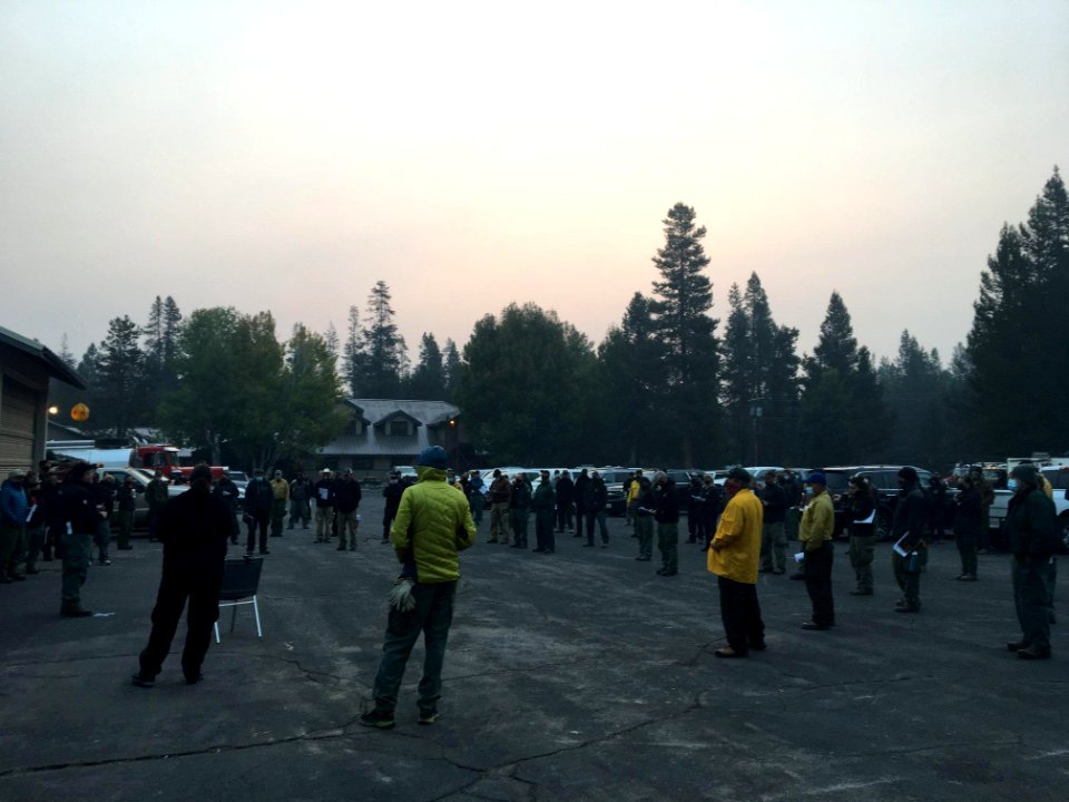 Thielsen Fire, Ops planning meeting socially distanced