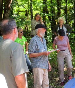 Clackamas Stewardship Partners on a field trip with the US Forest Service in August of 2019. Photo by Robert Roth.