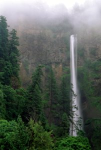 Multnomah Falls and Mist, Columbia River Gorge National Scenic Area.jpg