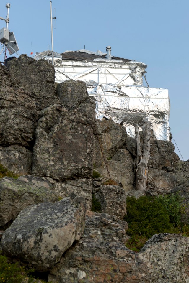 Sugar Loaf Lookout, wrapped in kevlar foil